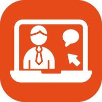 Online Interview Vector Icon