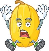 Spaghetti squash cartoon character style vector