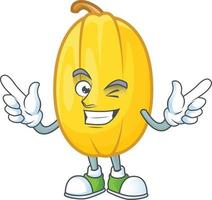 Spaghetti squash cartoon character style vector