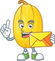 Spaghetti squash cartoon character style vector