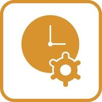 icono de vector de optimización de tiempo único