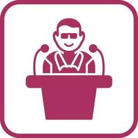Unique Lecture Vector Icon