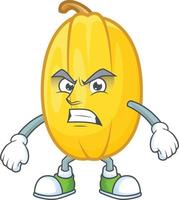 Spaghetti squash cartoon character style vector