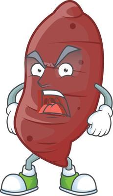 Sweet potatoes cartoon character style
