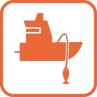 Fishing Boat Vector Icon