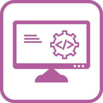 Unique Code Optimization Vector Icon