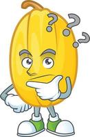 Spaghetti squash cartoon character style vector