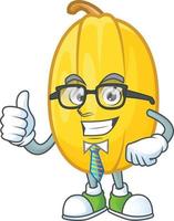 Spaghetti squash cartoon character style vector