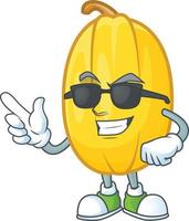 Spaghetti squash cartoon character style vector