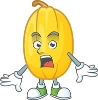 Spaghetti squash cartoon character style vector