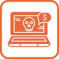 icono de vector de fraude en línea