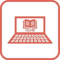 Unique Online Study Vector Icon