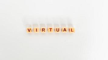 The word VIRTUAL photo