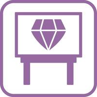 Diamond Exhibit Vector Icon