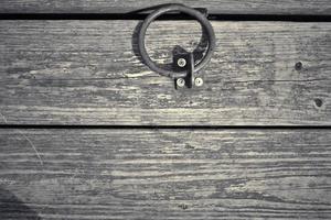 Wooden surface showing planks and grain textures in high resolution. photo