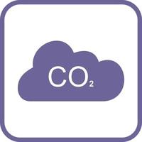 icono de vector de dióxido de carbono