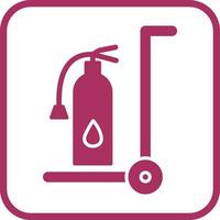 Unique Moveable Extinguisher Vector Icon