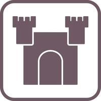 Unique Castle Vector Icon