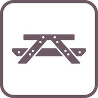 Picnic of Table Vector Icon