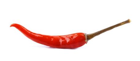 Pickled chili pepper isolated on white background. Full clipping path. photo