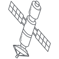 Space Satellite Doodle Space Wars Line Art png