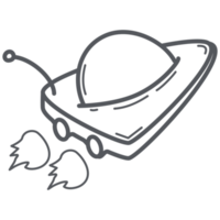 Spacecraft Doodle Space Wars Line Art png