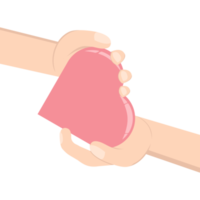 mano dando corazón logo símbolo png