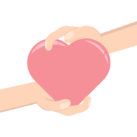 Hand Giving Heart Logo Symbol png