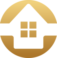 Modern real estate and construction logo png