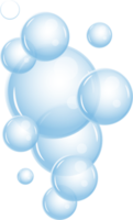 realistico frizzante flusso di aria subacqueo bolle nel acqua, bibita, mare. schiuma bolle png