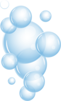 Realistic fizzing flow of air underwater bubbles in water, soda, sea. Foam bubbles png