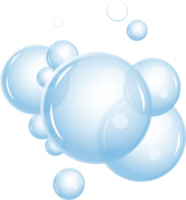 realista burbujeante fluir de aire submarino burbujas en agua, soda, mar. espuma burbujas png