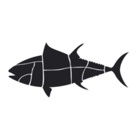 The Butcher's cut Guide of TUNA png