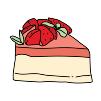 Cake dessert on top strawberry png