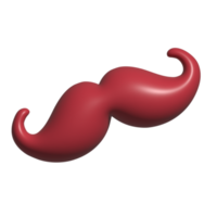 Bigote 3d icono png