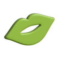 Lippen 3d Symbol png