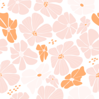 Abstract Retro floral seamless pattern png