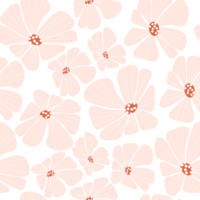 Abstract Retro floral seamless pattern png