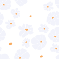 retro bloemen naadloos patroon. groovy madeliefje bloem png