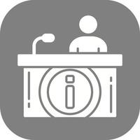 Information Desk Vector Icon