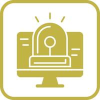 Hacking Alarm Vector Icon