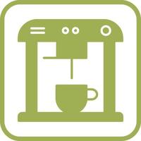 Unique Coffee Machine Vector Icon