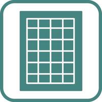 Table of Rates Vector Icon