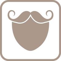 Beard and Moustache Vector Icon