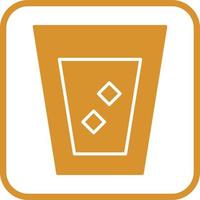 Unique White Russian Drink Vector Icon