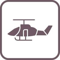 icono de vector de helicóptero militar