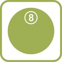 Unique Eight Ball Vector Icon