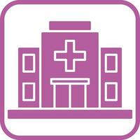 icono de vector de hospital