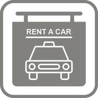 Rent a Car Vector Icon