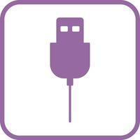 Unique USB Cable Vector Icon